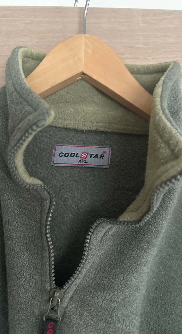 Erkek Gri Yarım Fermuarlı Yüksek Yakalı Polar - Görsel 2