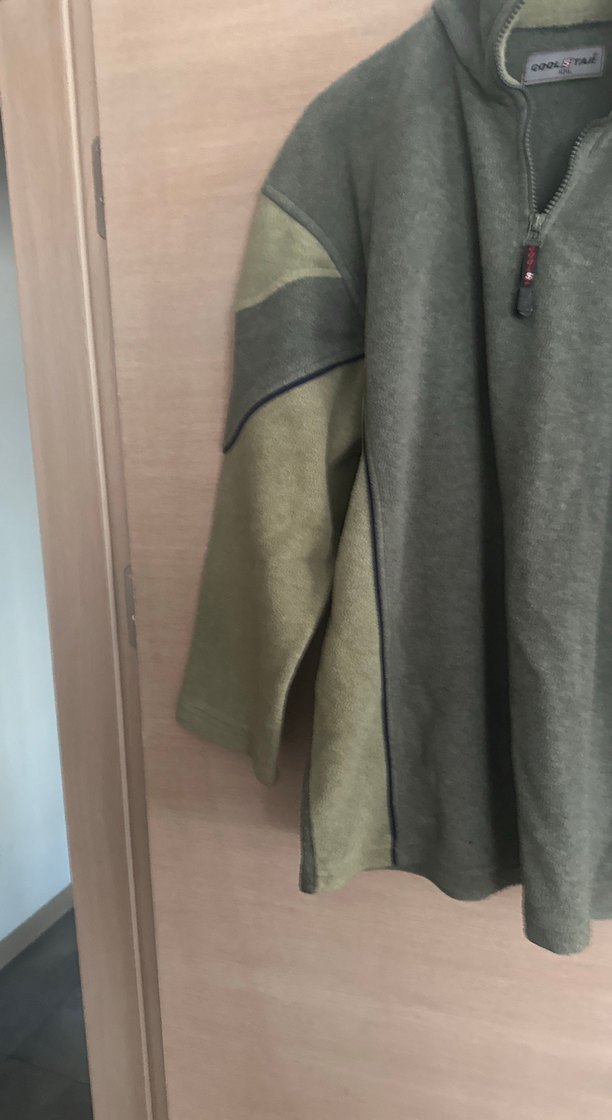 Erkek Gri Yarım Fermuarlı Yüksek Yakalı Polar - Görsel 4