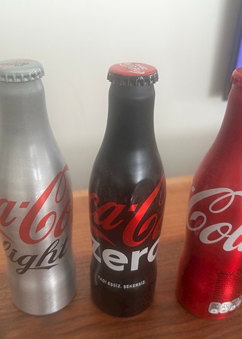 Renkli Desenli Coca-Cola Şişesi Vazo - Görsel 5
