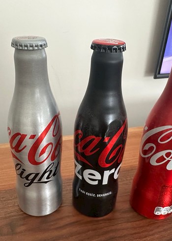 Renkli Desenli Coca-Cola Şişesi Vazo - Görsel 4