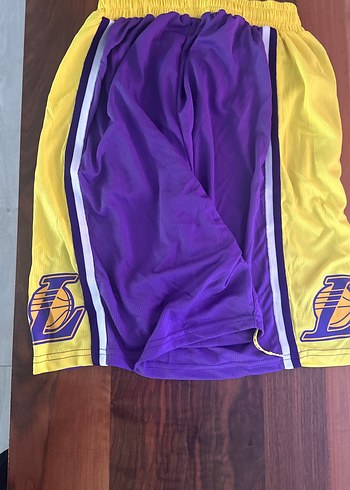 Los Angeles Lakers Mor Spor Şortu - Görsel 6