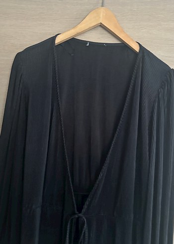 Siyah Uzun Kollu Gevşek Kesim Kadın Giydirme - Görsel 2