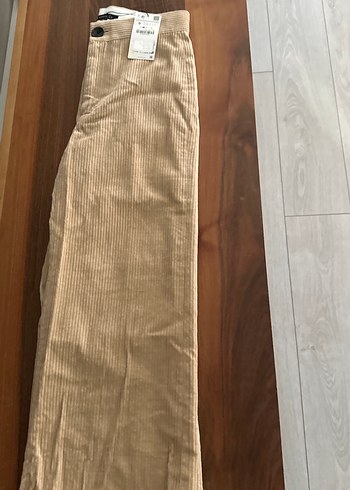 ZARA BEJ KADİFE PANTOLON - Görsel 6
