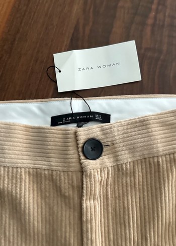 ZARA BEJ KADİFE PANTOLON - Görsel 2