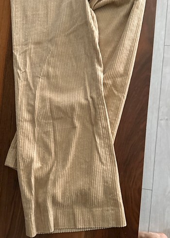 ZARA BEJ KADİFE PANTOLON - Görsel 5
