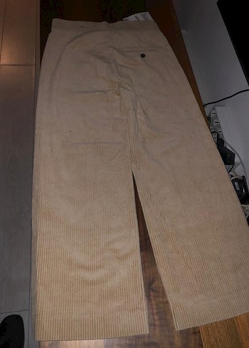 ZARA BEJ KADİFE PANTOLON - Görsel 9