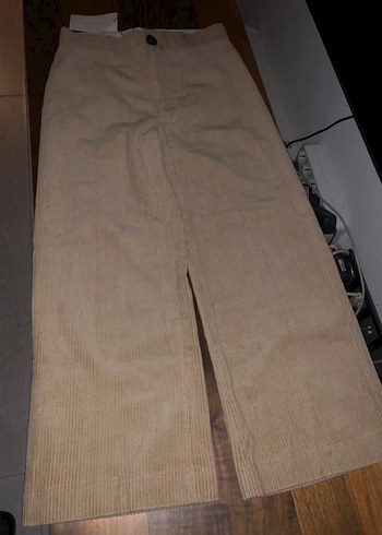 ZARA BEJ KADİFE PANTOLON - Görsel 10