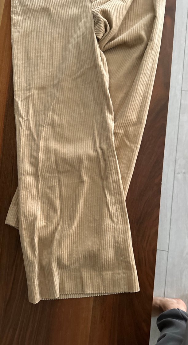 ZARA BEJ KADİFE PANTOLON - Görsel 5