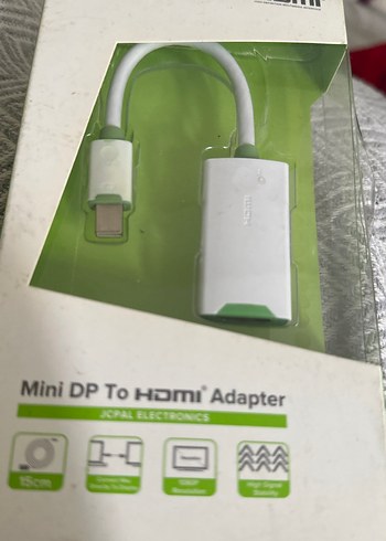 Beyaz Mini DP - HDMI Adaptör - Görsel 5