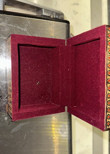 Çiçek Desenli Boncuklu Seramik görünümlü mücevher kutudu - Görsel 2