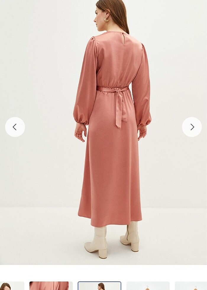 saten elbise - Görsel 4