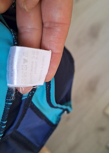 Koyu Mavi Spor Kesim Kadın Mayo - Görsel 4