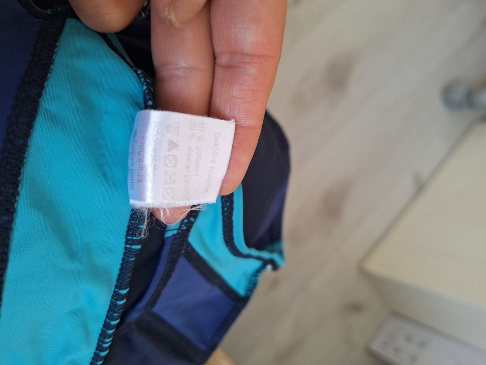 Koyu Mavi Spor Kesim Kadın Mayo - Görsel 4