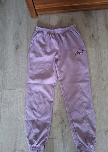 Mor Nakışlı Rahat Kesim Kadın Eşofman - Görsel 2