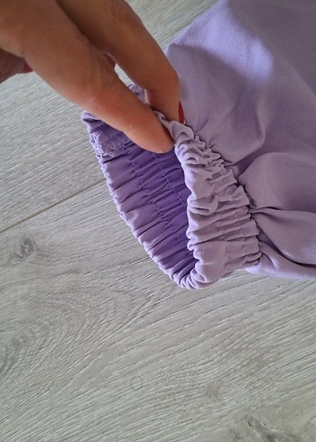 Mor Nakışlı Rahat Kesim Kadın Eşofman - Görsel 3