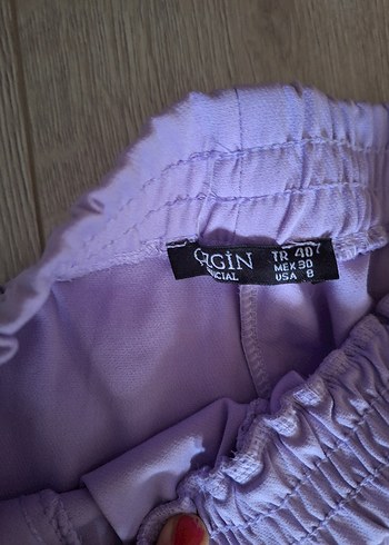 Mor Nakışlı Rahat Kesim Kadın Eşofman - Görsel 5