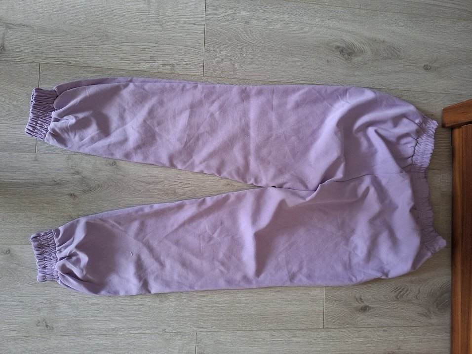 Mor Nakışlı Rahat Kesim Kadın Eşofman - Görsel 4