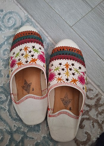 Renkli Nakışlı Bohem Kadın Terlik - Görsel 2