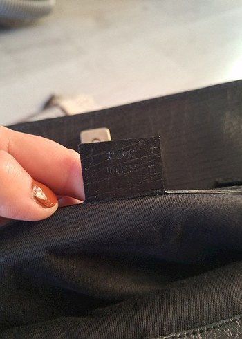 Klasik Siyah Deri Kadın Çanta - Görsel 8