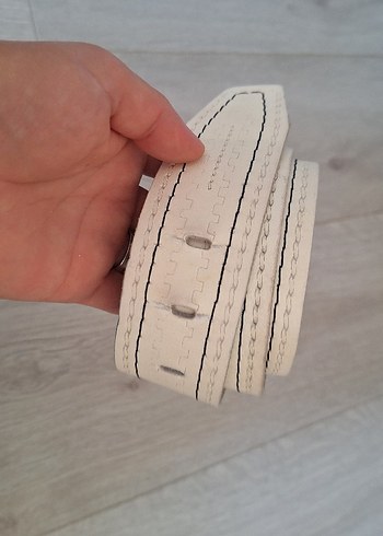 Bej Deri Tokalı Kadın Kemer - Görsel 7