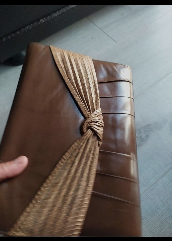 Amerikan  vintage  deri çanta.  - Görsel 4