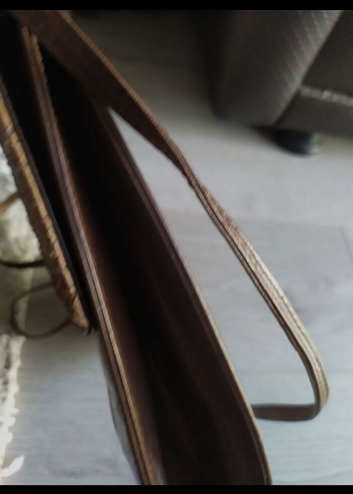 Amerikan  vintage  deri çanta.  - Görsel 5