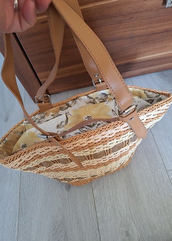 Bej Bohem Tarzı Tokalı Kadın Çanta - Görsel 4