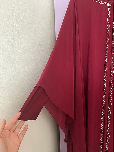 52 Beden kırmızı Renk Kırmızı tesettür elbise