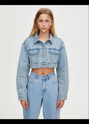 Crop kot ceket