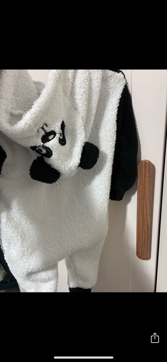 Bebek Peluş Panda Desenli Tulum - Görsel 2