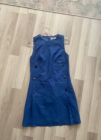 SAKS KOTON MİNİ BOY KISA ELBİSE 34 beden