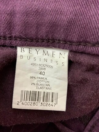 40 Beden Beymen Jean / Kot %70 İndirimli.