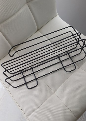 Siyah Metal Dolap Düzenleyici Raf - Görsel 2