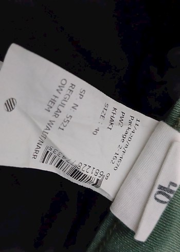 Kadın Yeşil Kemerli Mini Denim Şort - Görsel 5