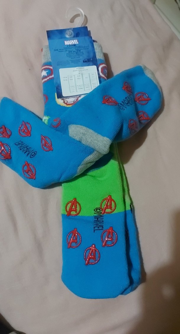 Çocuk Marvel Avengers Renkli Çorap Seti - Görsel 3