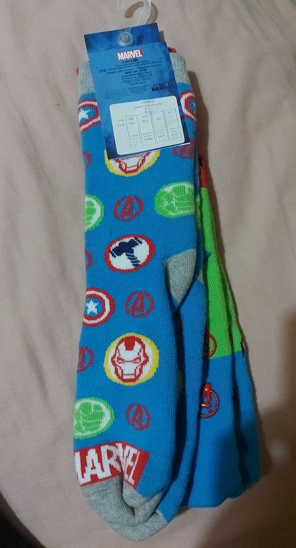Çocuk Marvel Avengers Renkli Çorap Seti - Görsel 2