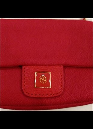  Beden kırmızı Renk Vakko monogram çanta