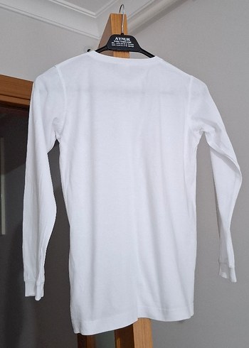 Zara Erkek Çocuk Beyaz Uzun Kollu Tişört