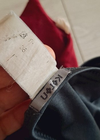 s Beden kırmızı Renk Kırmızı Üst ve GIRİ Alt İkili Bikini Seti