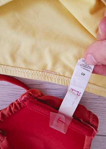 l Beden sarı Renk Kadın Sarı Bohem Tarzı Bikini Takımı