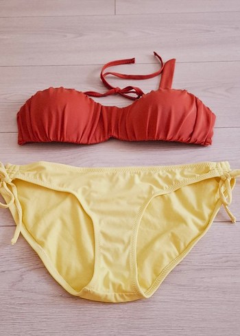 Kadın Sarı Bohem Tarzı Bikini Takımı