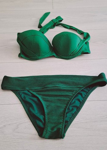Trendyol & Milla Straplez Yeşil Bikini Takımı