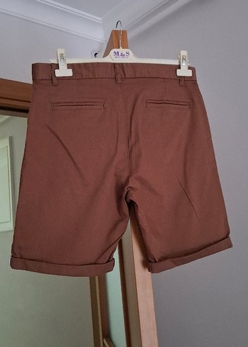 Kahverengi Kemerli Erkek Mini Şort - Görsel 6