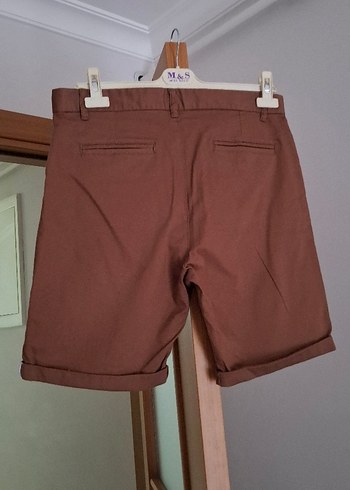 Kahverengi Kemerli Erkek Mini Şort - Görsel 5
