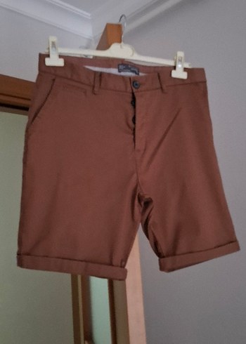 Kahverengi Kemerli Erkek Mini Şort - Görsel 2