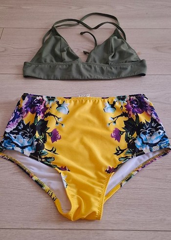 Penti Sarı Çiçek Desenli Bohem Bikini Altı