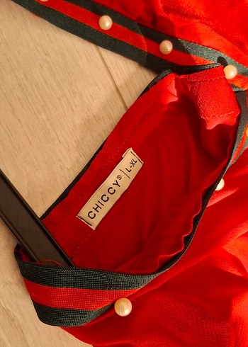 Kırmızı V Yaka Hamile Bluzu - Görsel 8