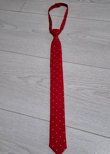 Kırmızı Puantiyeli Erkek Kravat - Görsel 2