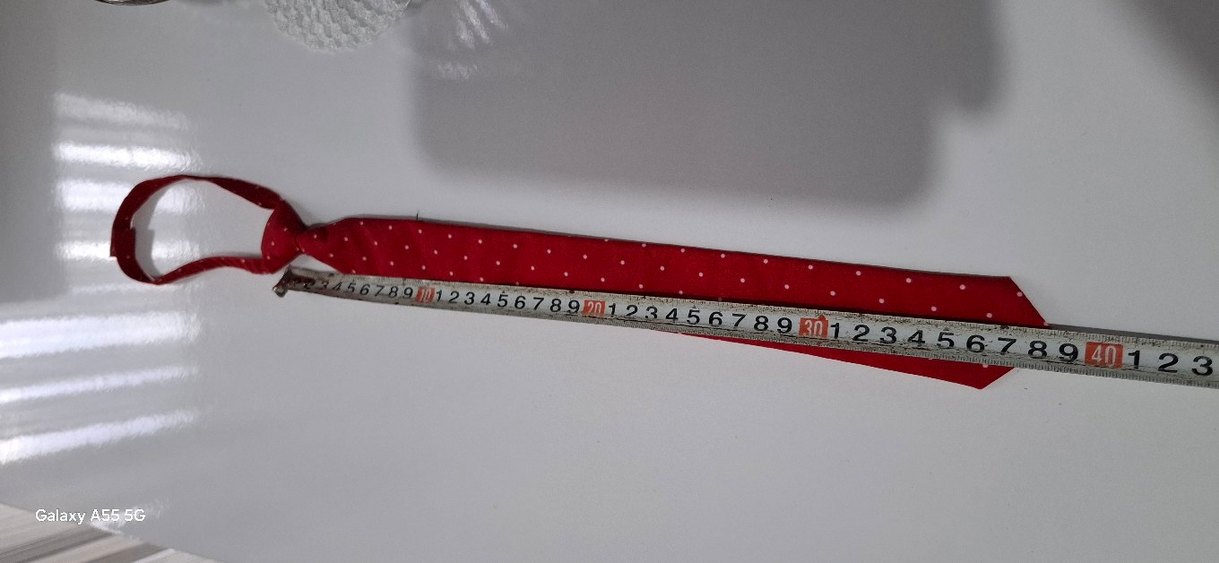 Kırmızı Puantiyeli Erkek Kravat - Görsel 5