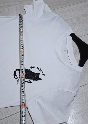 Baskılı Beyaz Hamile Tişörtü - Görsel 9